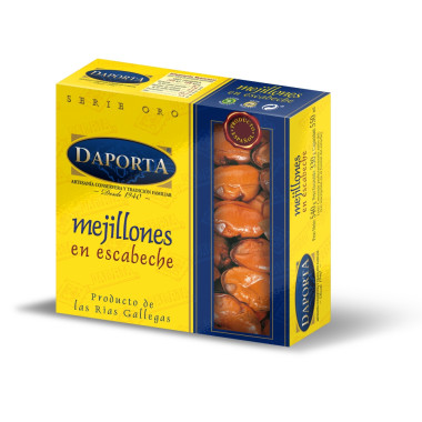 Mejillones en escabeche "Daporta" 35/45 piezas 540gr Rías Gallegas