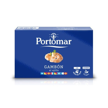 Gambón al ajillo con aceite de oliva "Portomar" 115gr