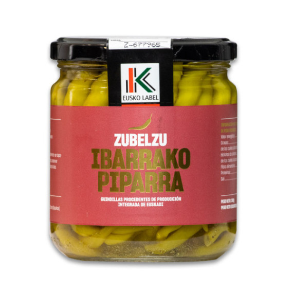 Guindilla Ibarrako Piparrak "Zubelzu" 300gr