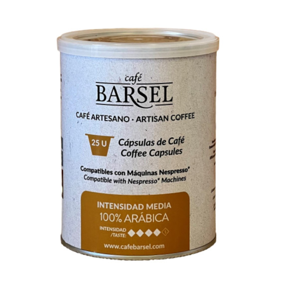 Cápsulas de café 100% Arábica "Barsel" 25 unidades