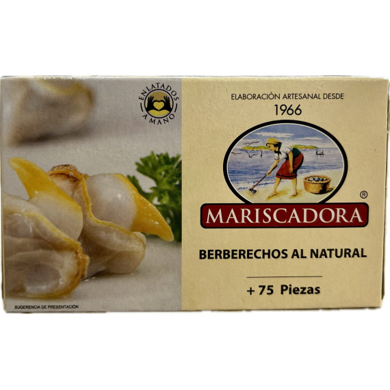 Berberechos al natural "Mariscadora" 110gr