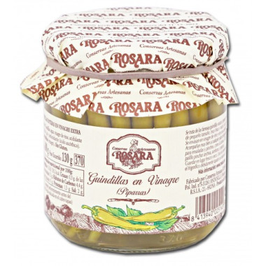 Guindillas en vinagre (piparras) "Rosara" 300gr