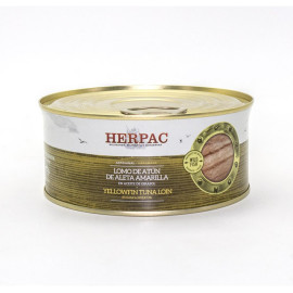 Lomo de atún de aleta amarilla en aceite de girasol "Herpac" 942gr