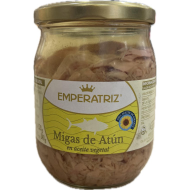 Migas de atún en aceite vegetal "Emperatriz" 520gr