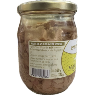Migas de atún en aceite vegetal "Emperatriz" 520gr