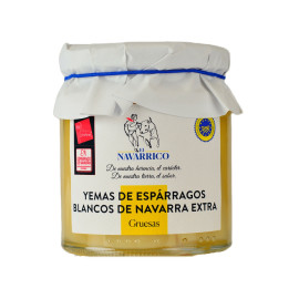 Yemas de espárragos blancos de Navarra "El Navarrico" Gruesas 230gr