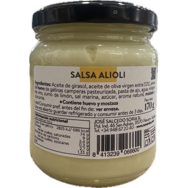 Salsa alioli "El Navarrico" 170gr