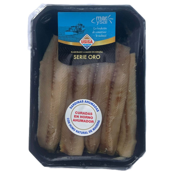 Lomos de sardina ahumada con humo de madera "Usisa" 150gr