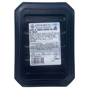 producto Lomos de sardina ahumada con humo de madera "Usisa" 150gr