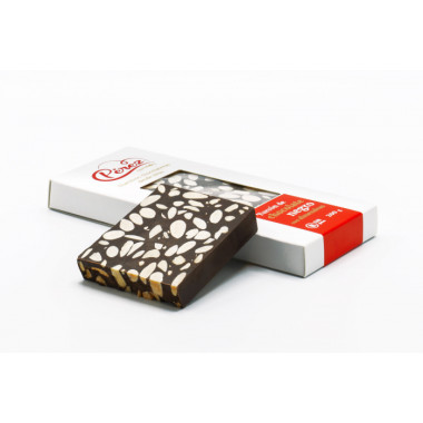 producto Turrón de chocolate negro con almendras "Pérez" 200gr